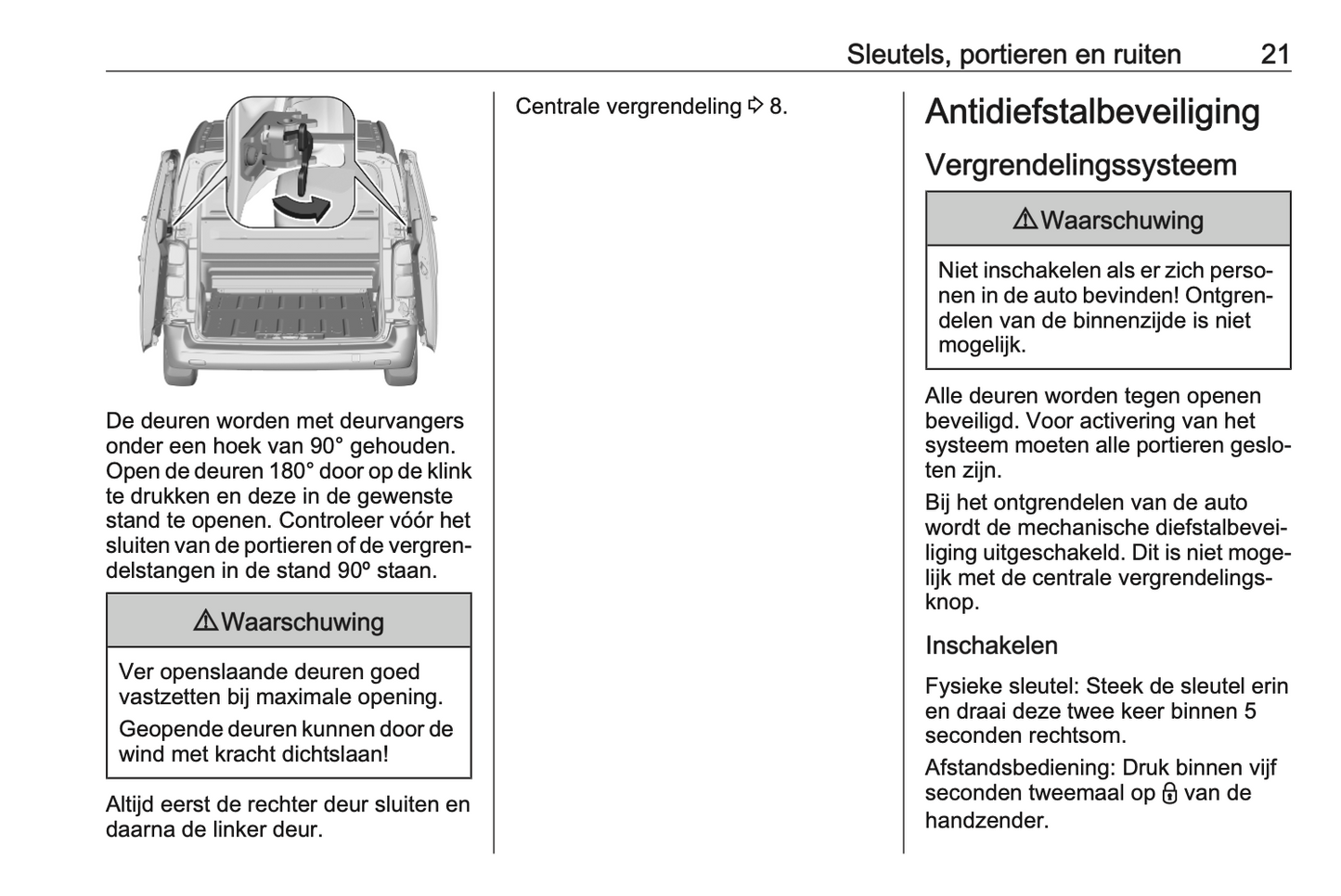 2023-2024 Opel Vivaro Owner's Manual | Dutch