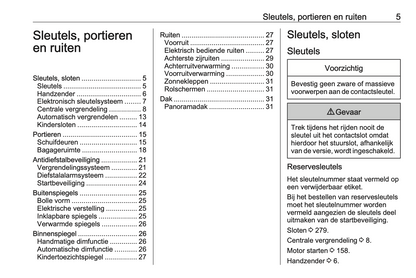 2023-2024 Opel Vivaro Owner's Manual | Dutch