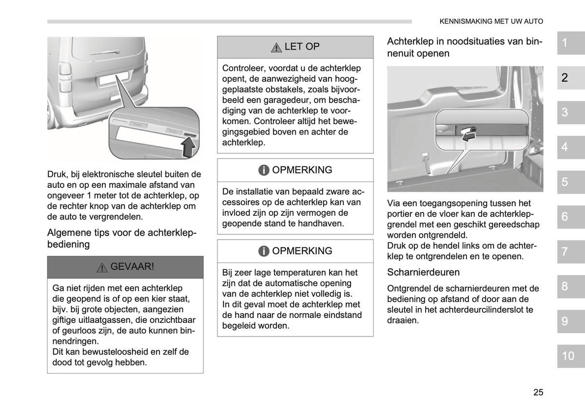 2026 Opel Vivaro Owner's Manual | Dutch