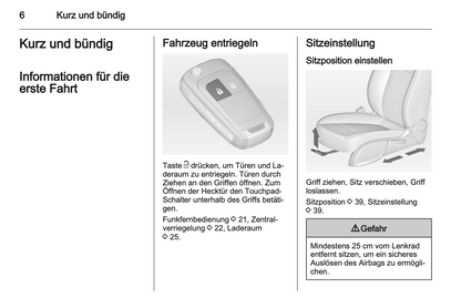 2012 Opel Zafira Tourer Owner's Manual | German