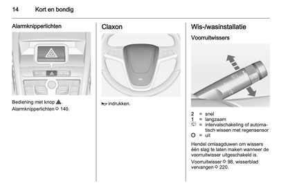 2012 Opel Zafira Tourer Owner's Manual | Dutch