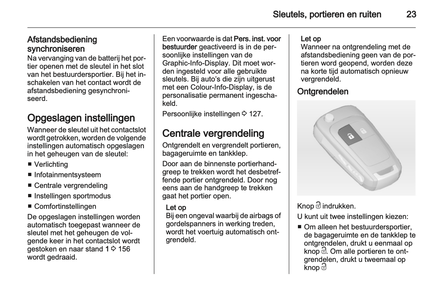 2012 Opel Zafira Tourer Owner's Manual | Dutch