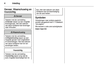 2012 Opel Zafira Tourer Owner's Manual | Dutch