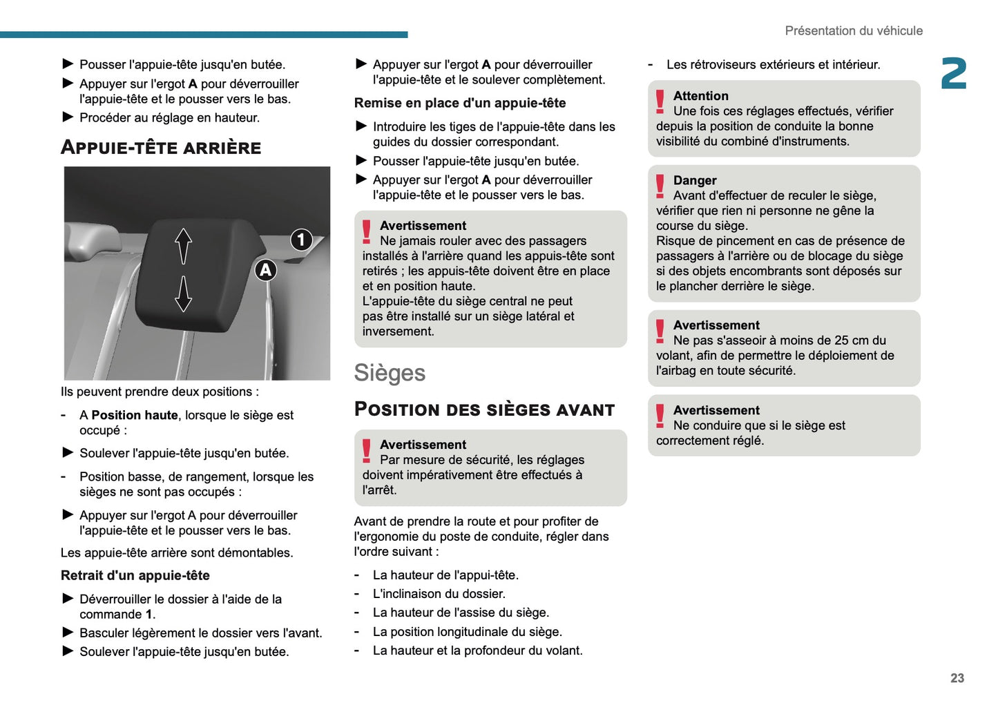 2025 Peugeot 2008 Owner's Manual | French