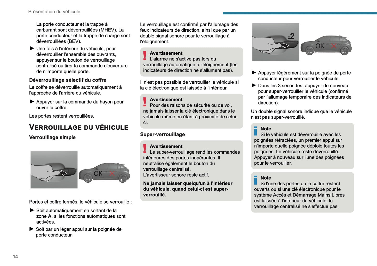 2025 Peugeot 208/e-208 Manuel du propriétaire | Français