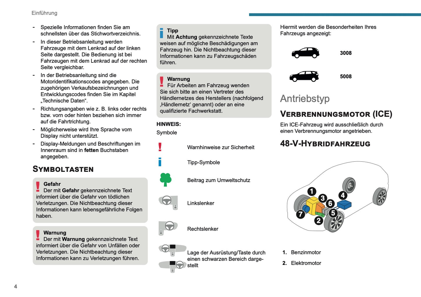 2025-2026 Peugeot 3008/5008 Owner's Manual | German