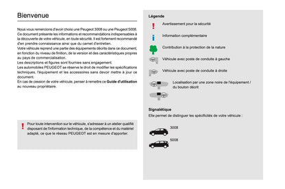 2022-2023 Peugeot 3008/5008 Manuel du propriétaire | Français