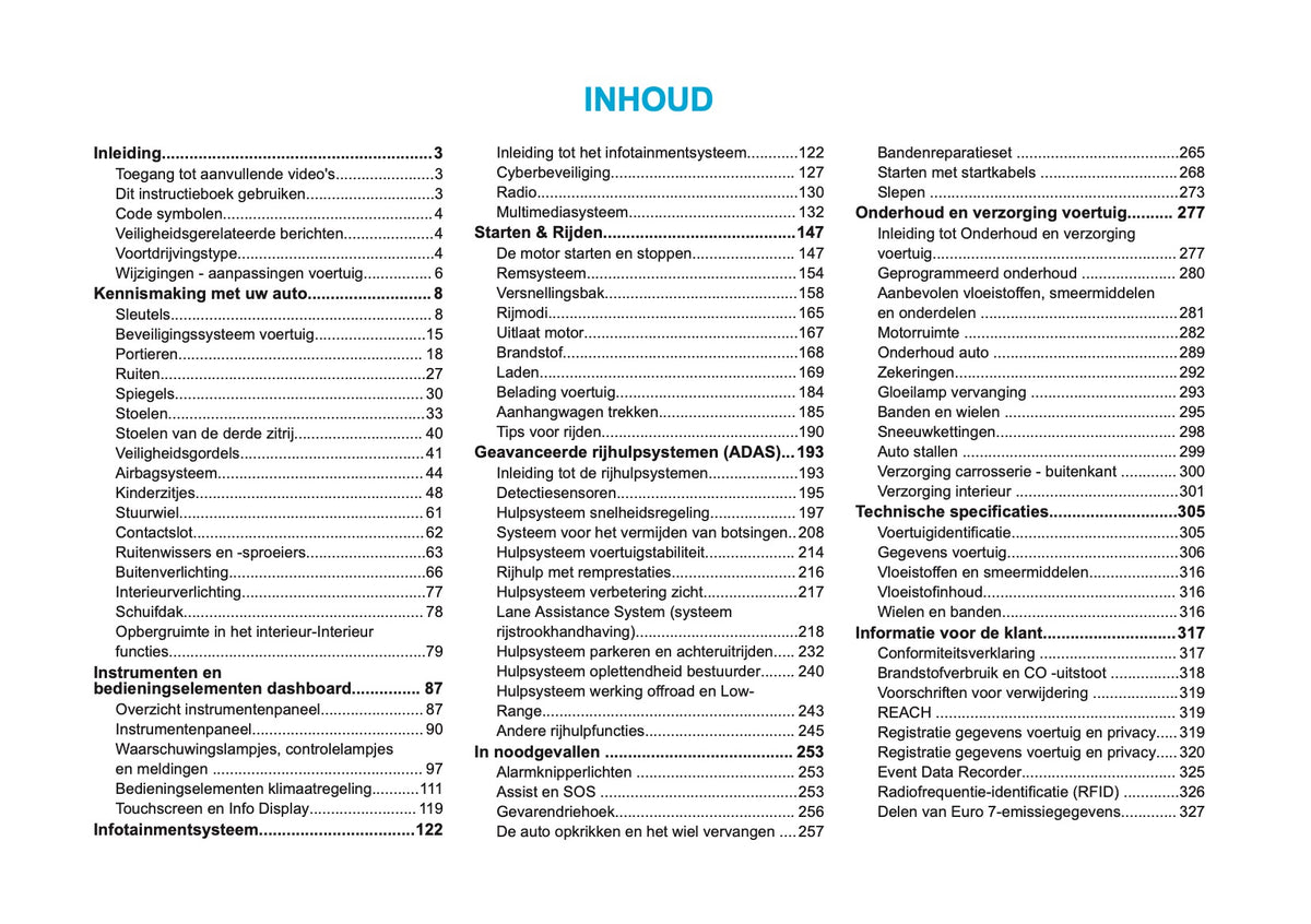 2026 Peugeot 3008/5008 Owner's Manual | Dutch