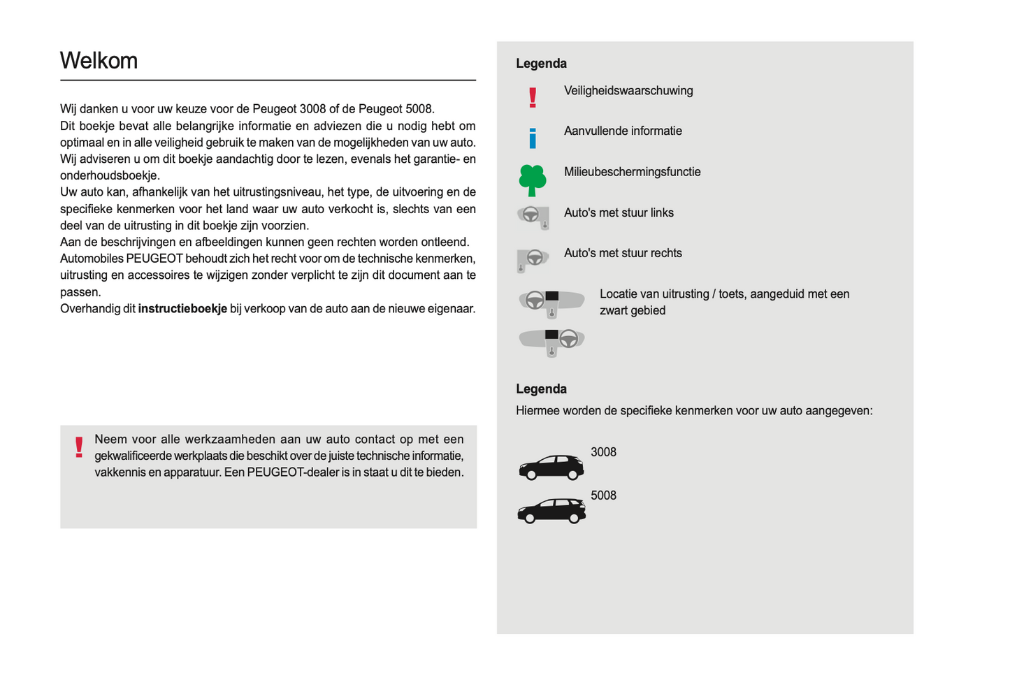 2023-2024 Peugeot 3008/5008 Manuel du propriétaire | Néerlandais