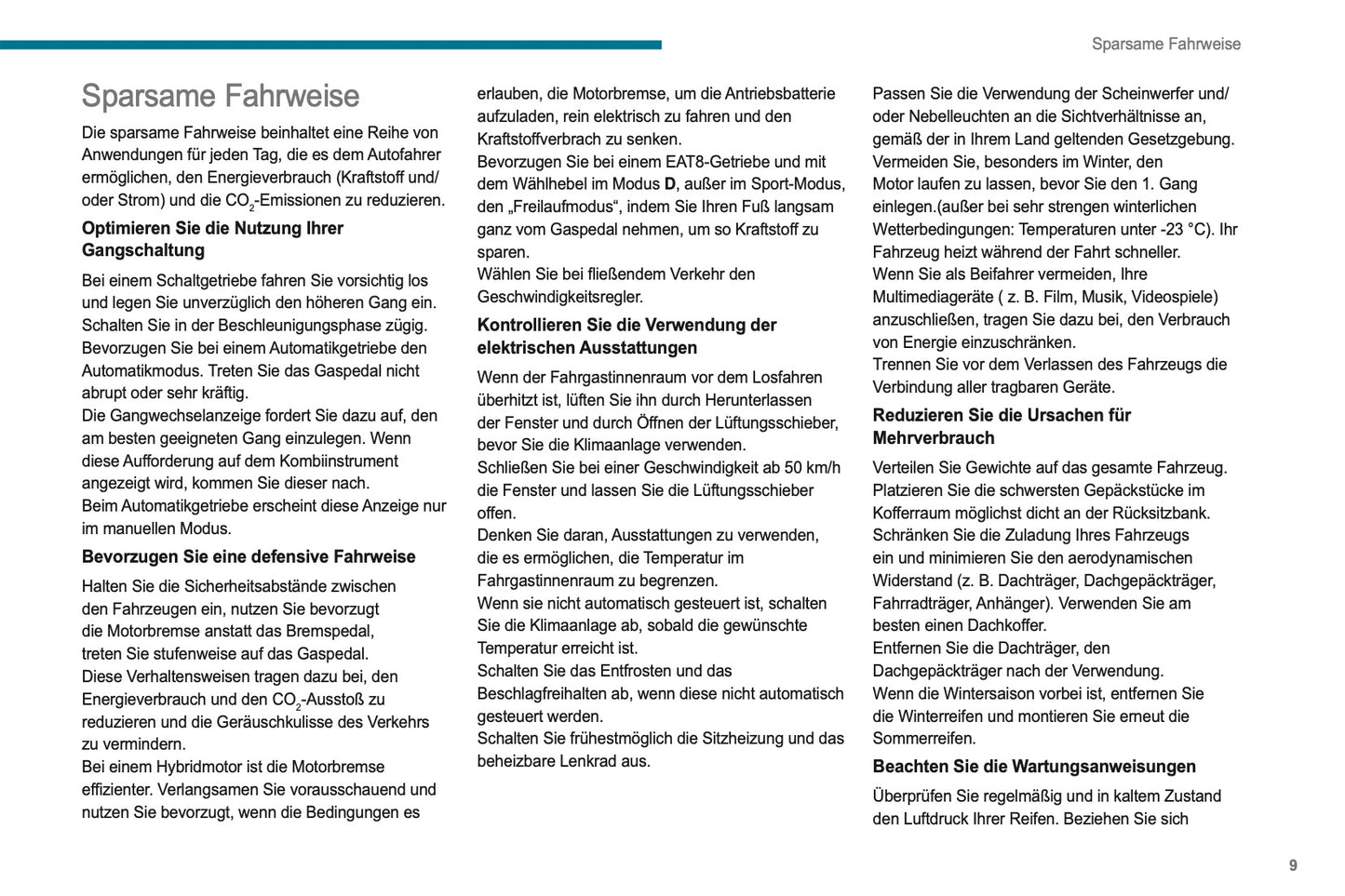 2023-2025 Peugeot 308/308 SW Owner's Manual | German