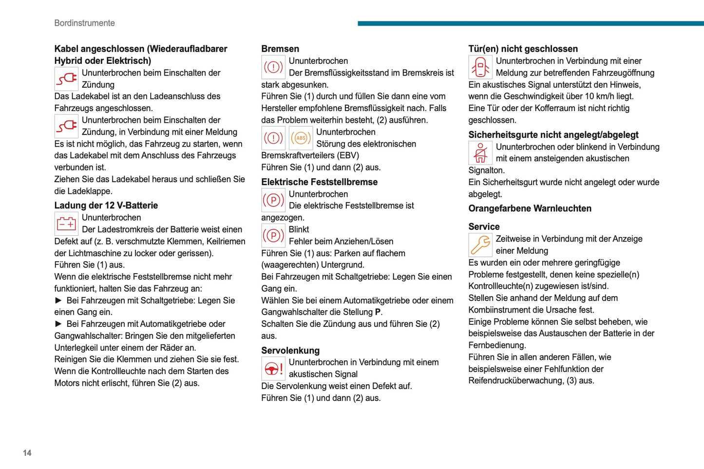 2023-2025 Peugeot 308/308 SW Owner's Manual | German