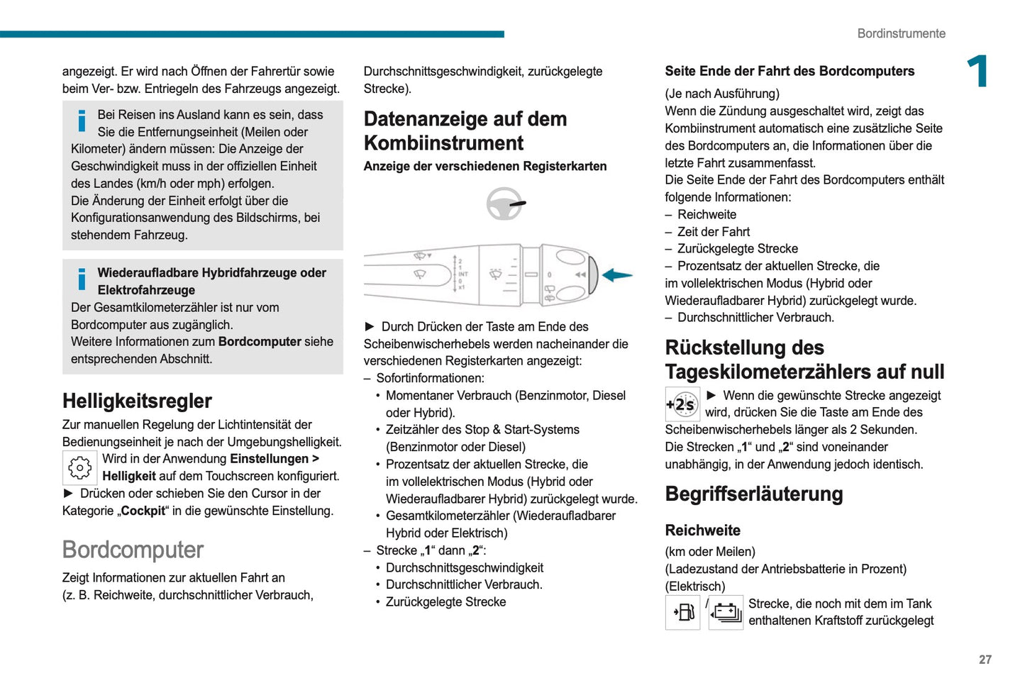 2023-2025 Peugeot 308/308 SW Owner's Manual | German