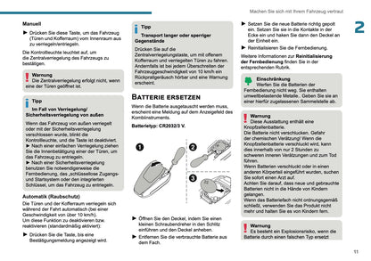 2025-2026 Peugeot 308 Owner's Manual | German