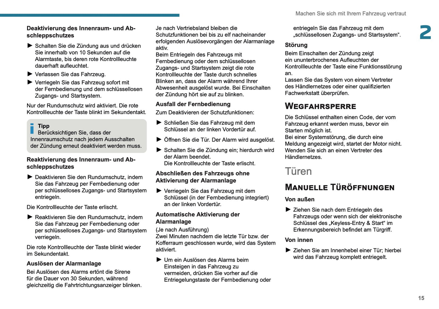 2025-2026 Peugeot 308 Owner's Manual | German