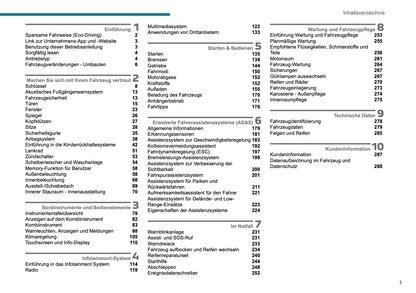 2025-2026 Peugeot 308 Owner's Manual | German