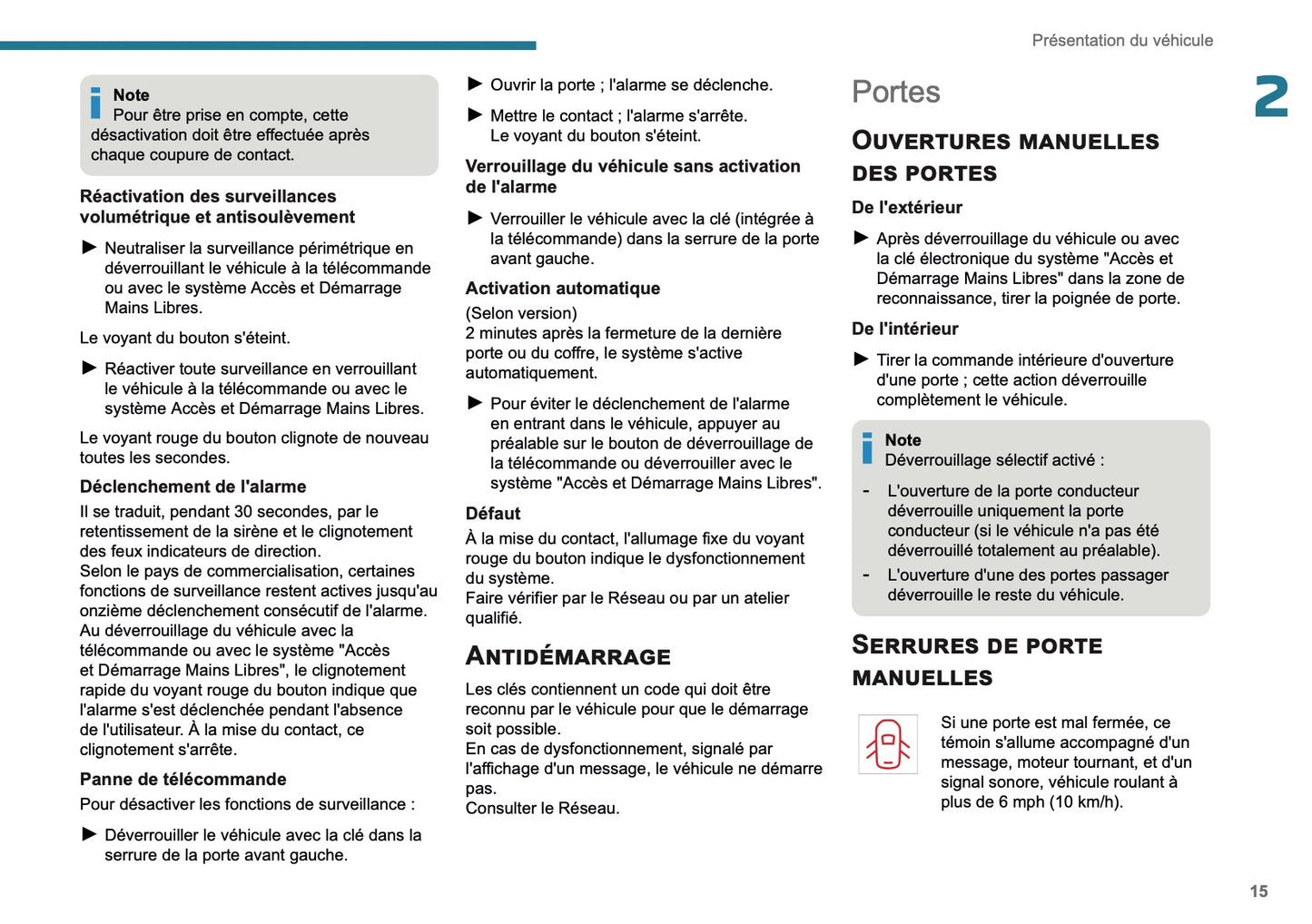 2025-2026 Peugeot 308 Owner's Manual | French