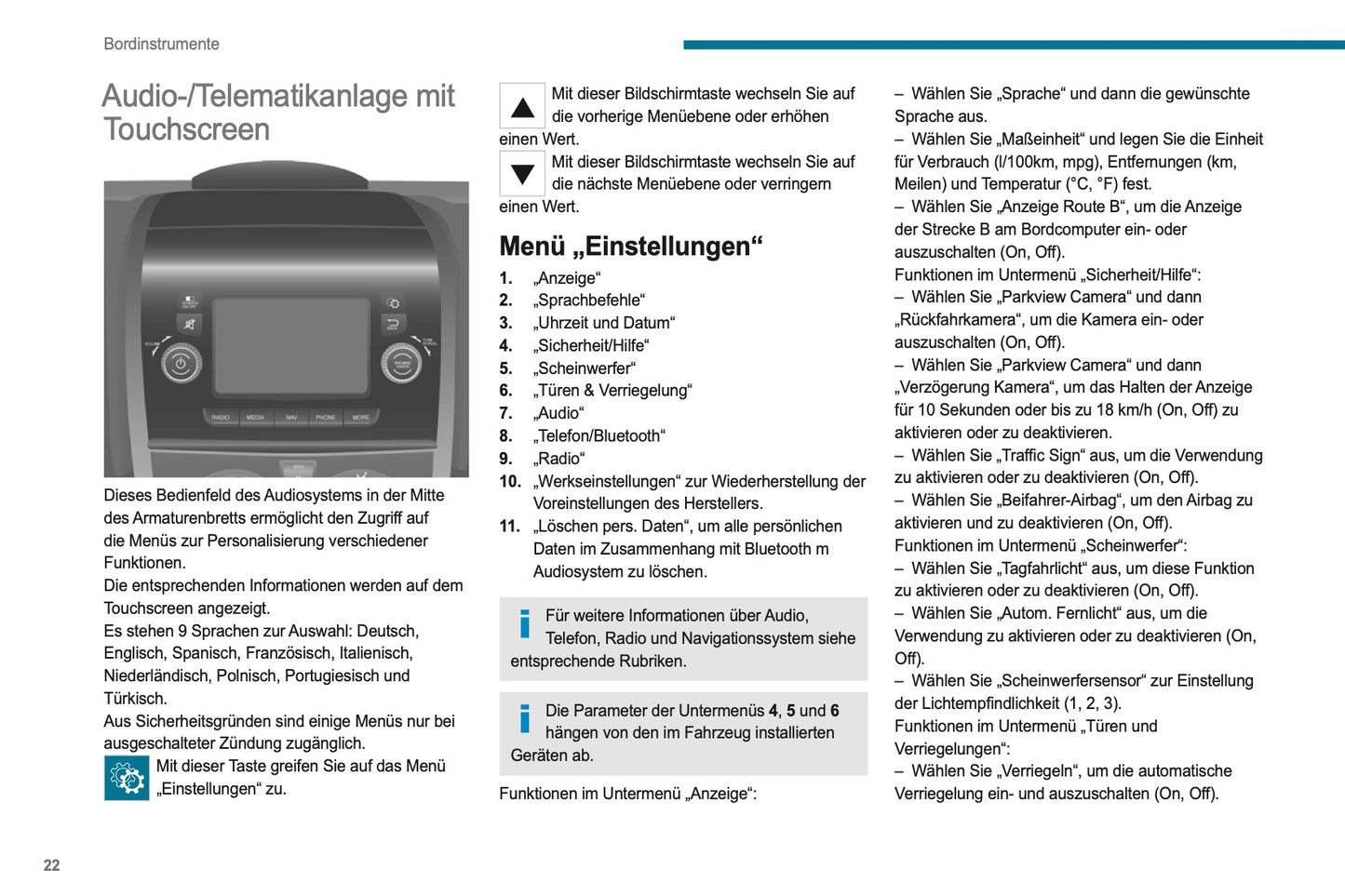 2021-2024 Peugeot Boxer Owner's Manual | German