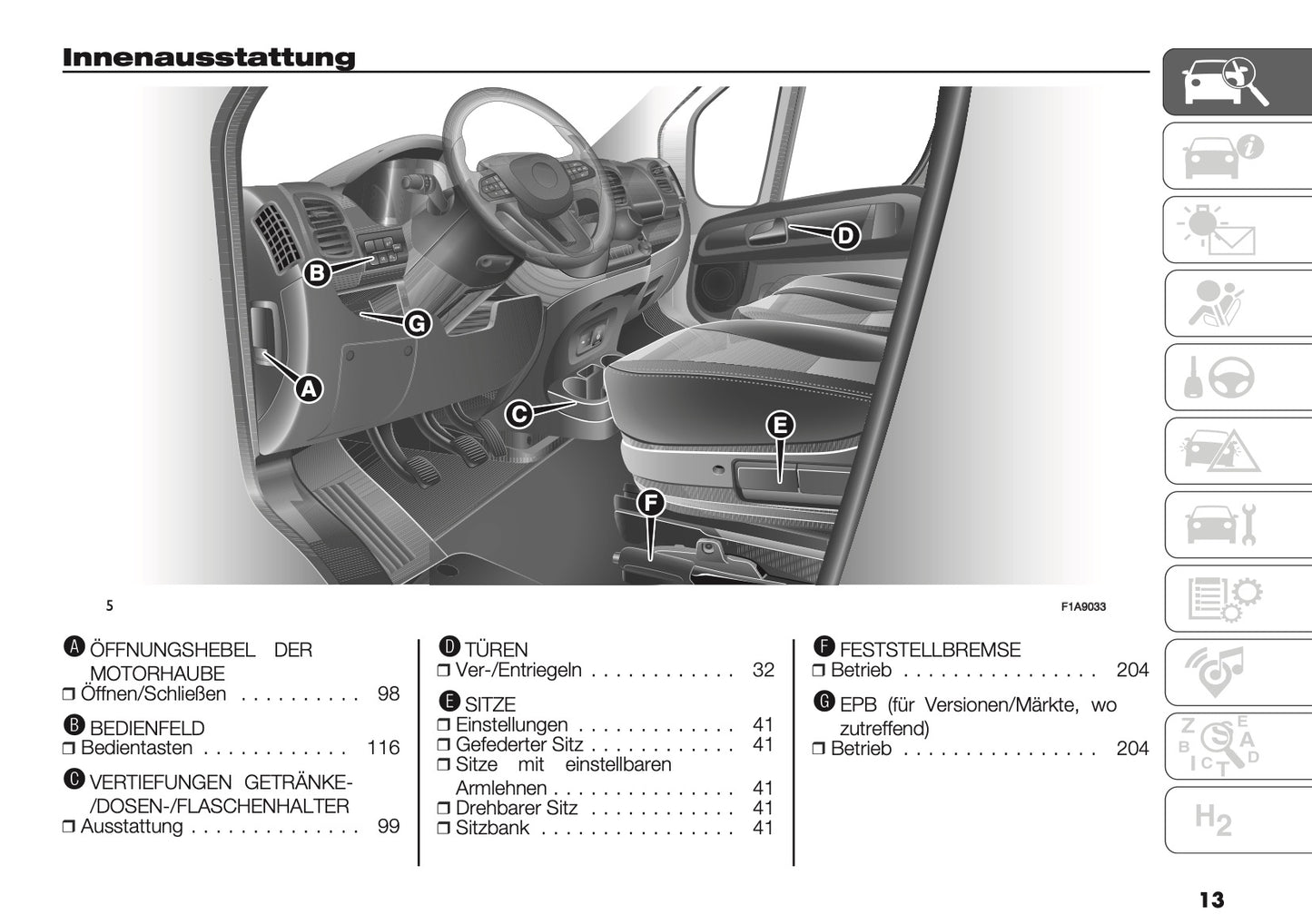 2024-2025 Peugeot Boxer Owner's Manual | German