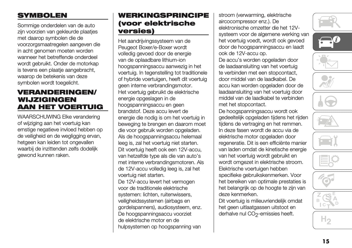2025 Peugeot Boxer Owner's Manual | Dutch