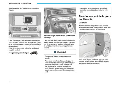 2026 Peugeot Rifter/Partner Owner's Manual | French