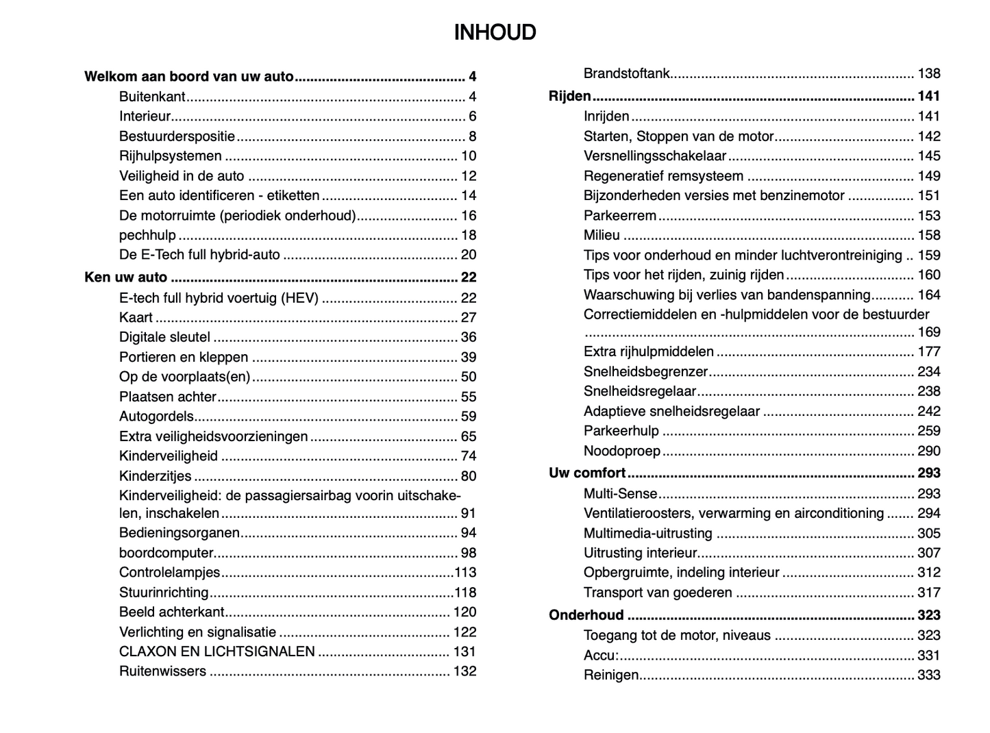 2024-2025 Renault Espace Owner's Manual | Dutch