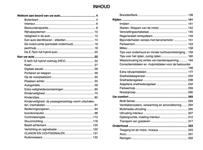 2024-2025 Renault Espace Owner's Manual | Dutch