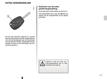 2012-2013 Renault Kangoo Owner's Manual | Dutch