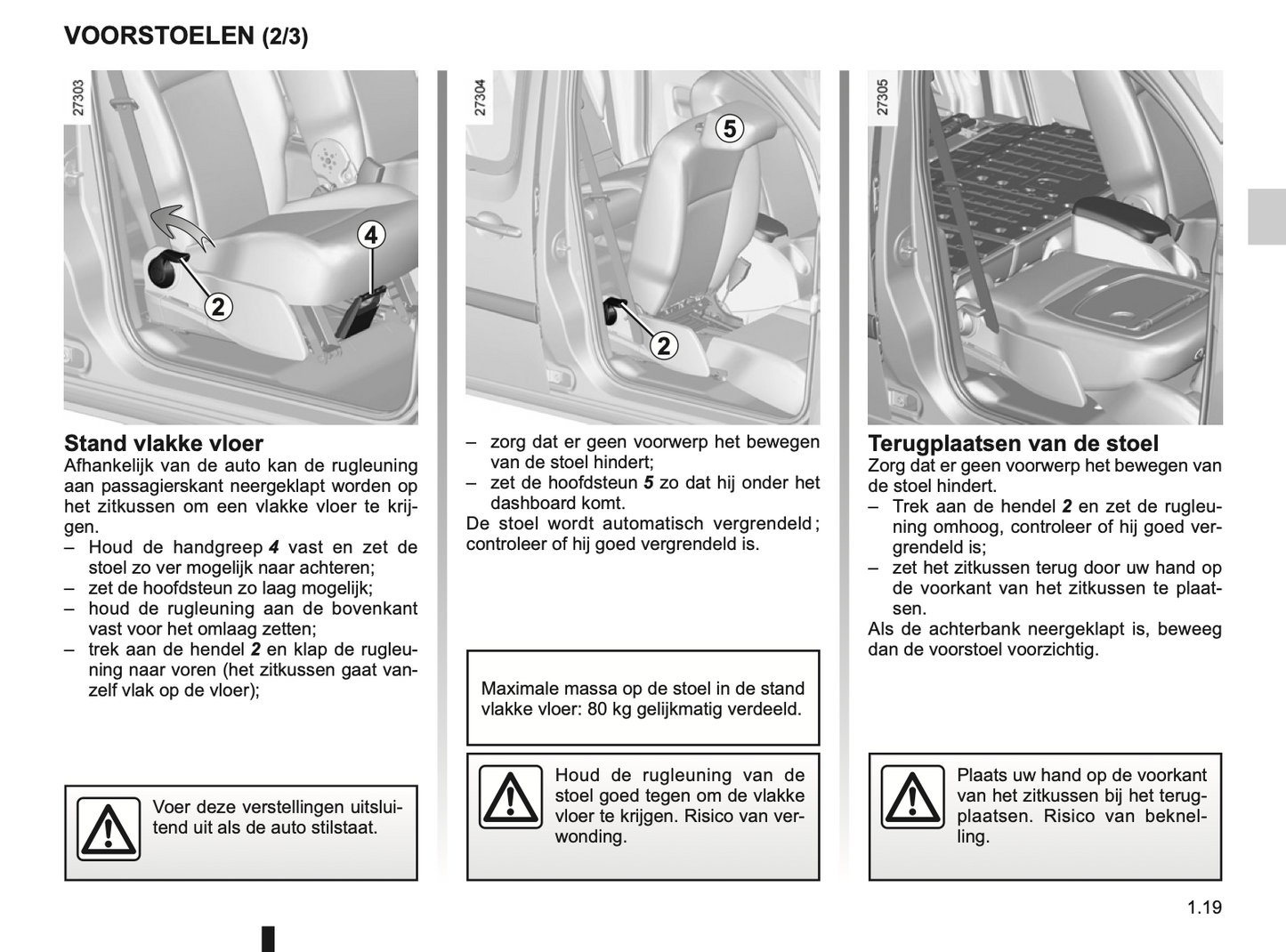 2012-2013 Renault Kangoo Owner's Manual | Dutch