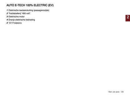 2024-2025 Renault Megane E-Tech Owner's Manual | Dutch