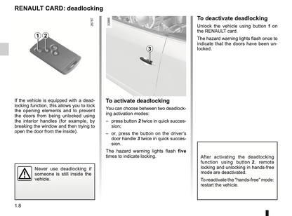 2015-2016 Renault Mégane Coupe Cabriolet Owner's Manual | English