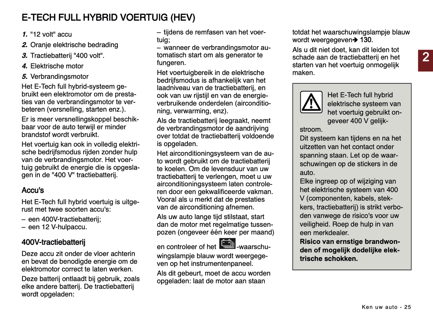 2024-2025 Renault Rafale Owner's Manual | Dutch