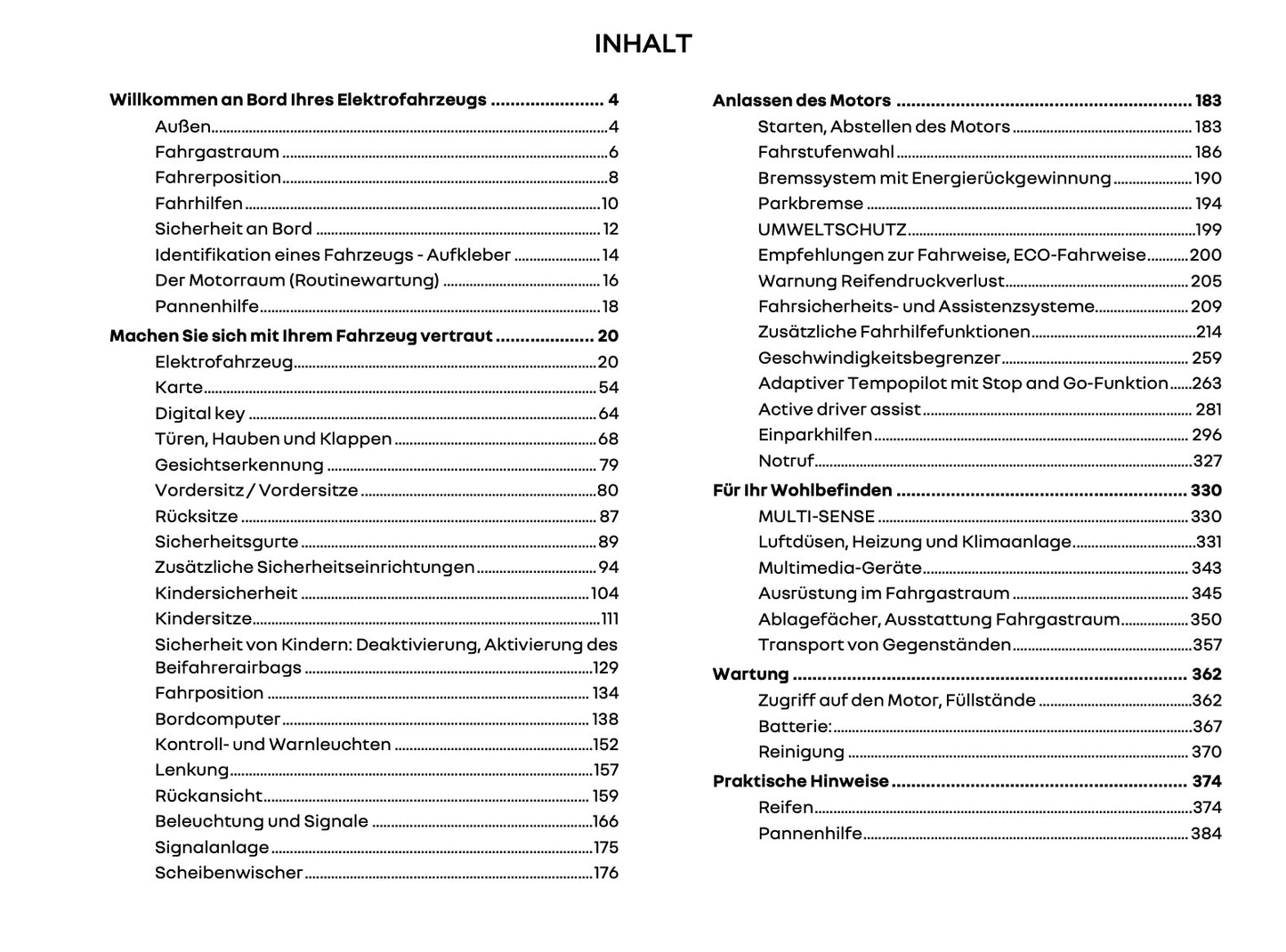 2025-2026 Renault Scenic E-Tech Electric Owner's Manual | German