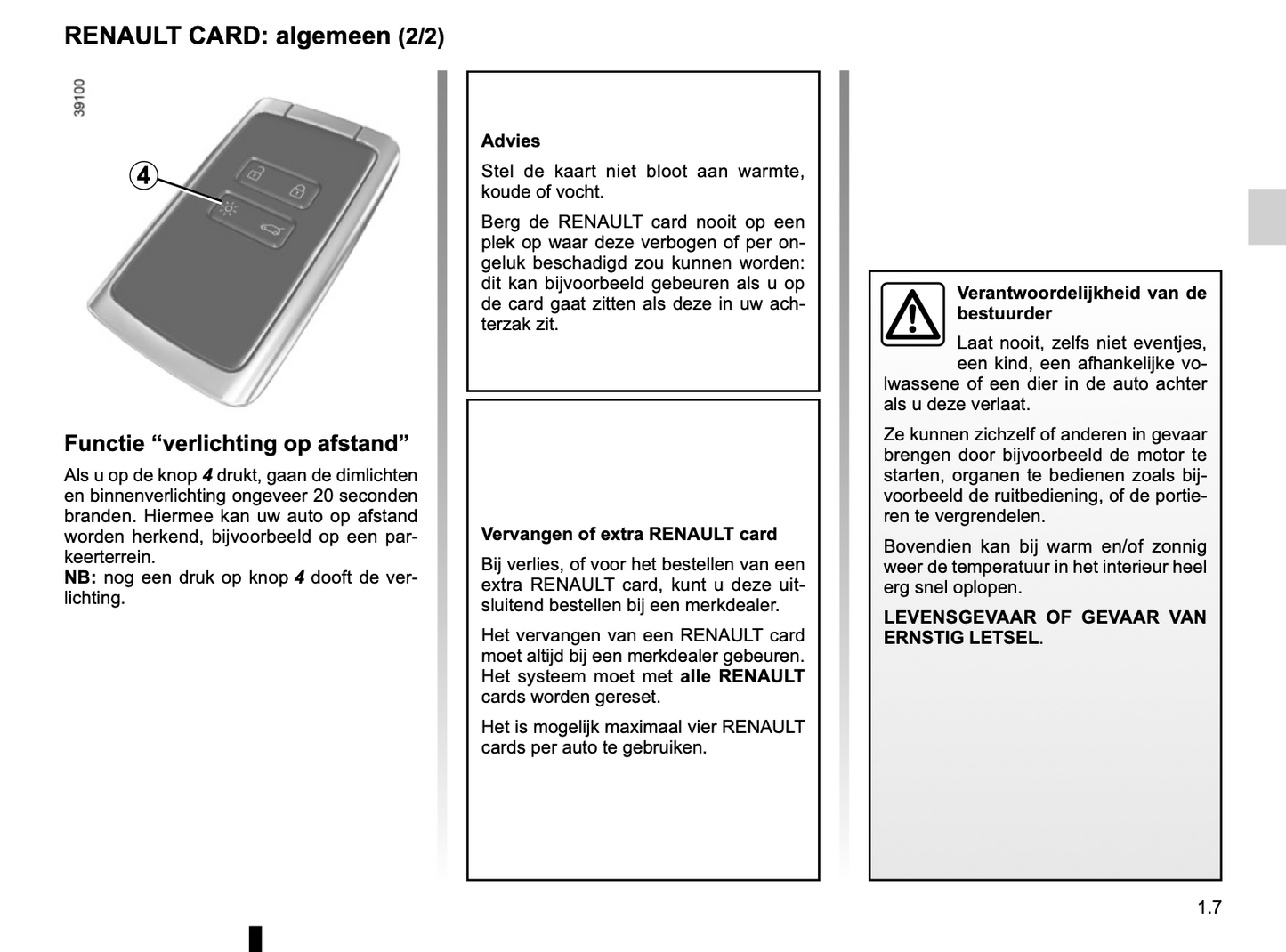 2017-2018 Renault Scenic Owner's Manual | Dutch