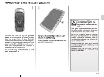 2019-2020 Renault Scenic/Grand Scenic Owner's Manual | Dutch