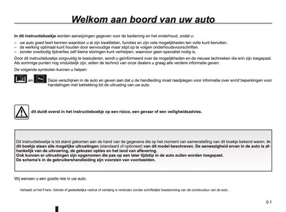 2019-2020 Renault Scenic/Grand Scenic Owner's Manual | Dutch