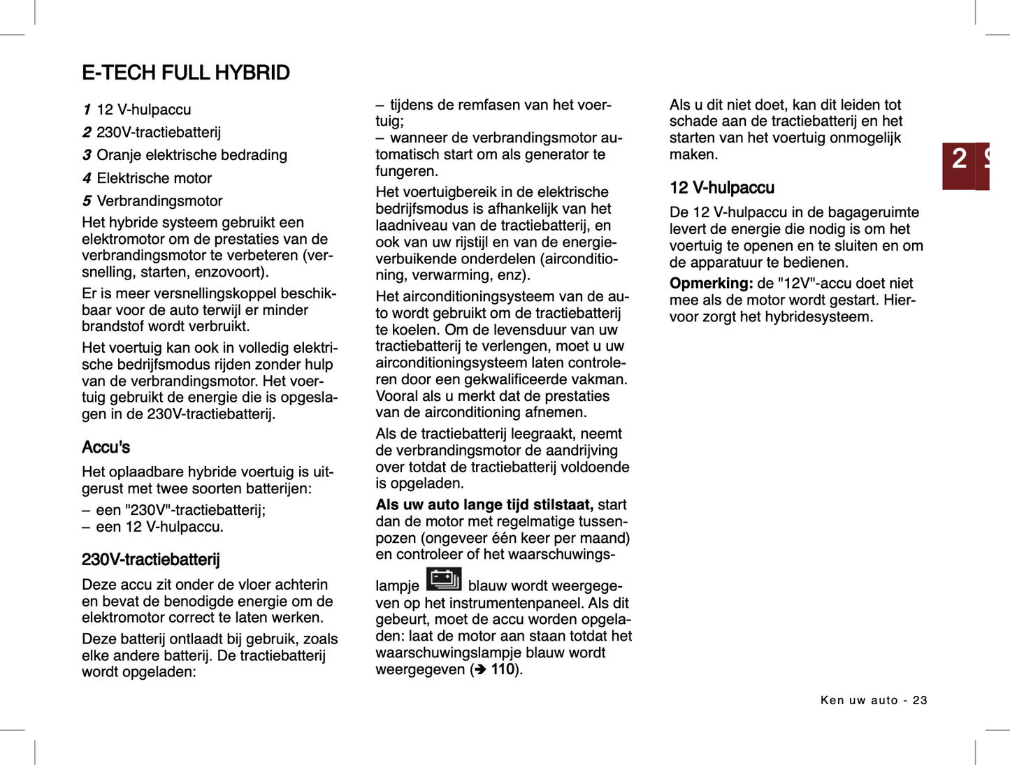 2024-2025 Renault Symbioz Owner's Manual | Dutch