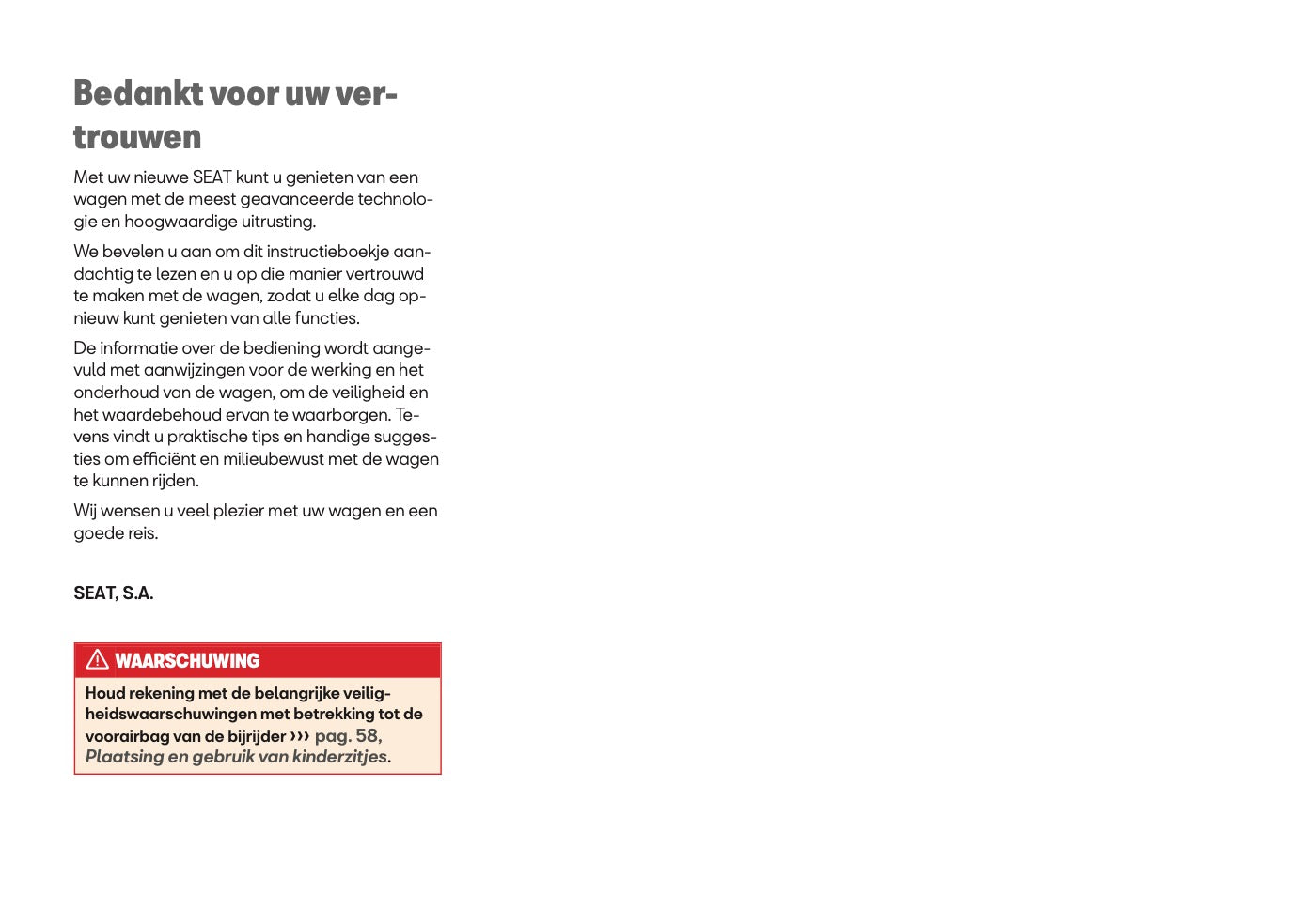 2026 Seat Arona Owner's Manual | Dutch