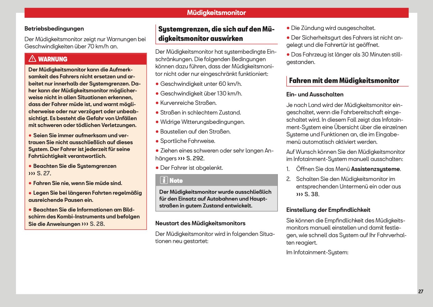 2026 Seat Ateca Owner's Manual | German