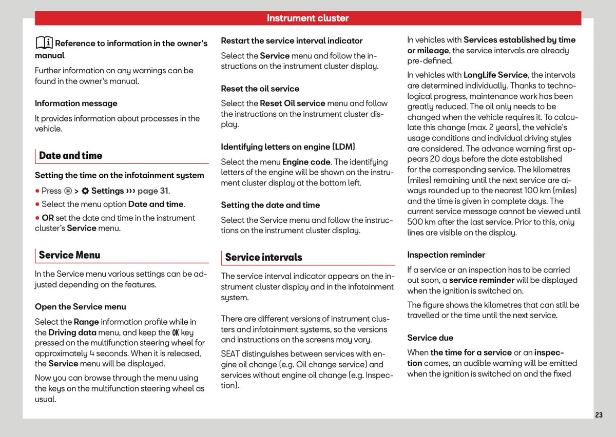 2026 Seat Ateca Owner's Manual | English