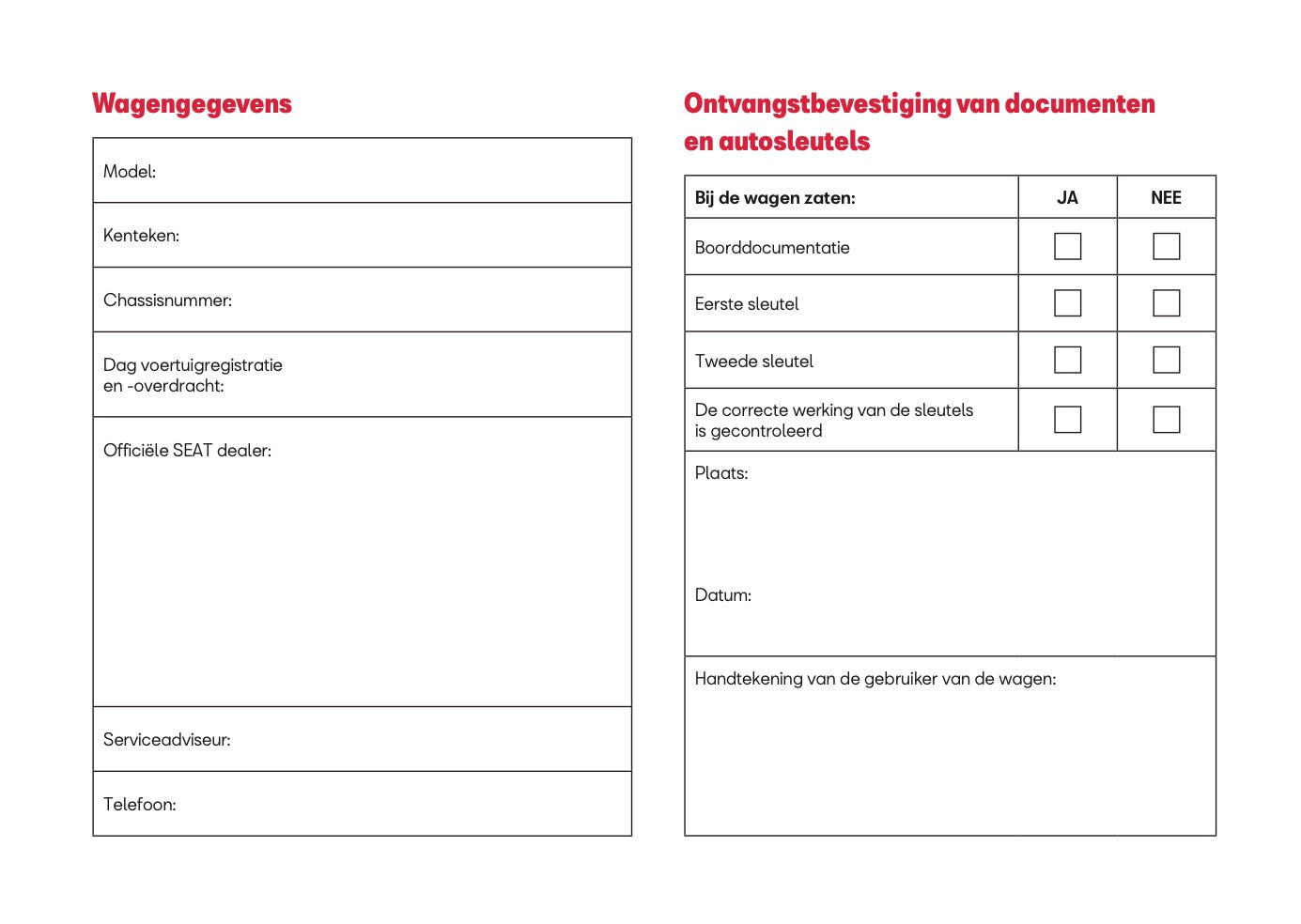 2026 Seat Ateca Owner's Manual | Dutch