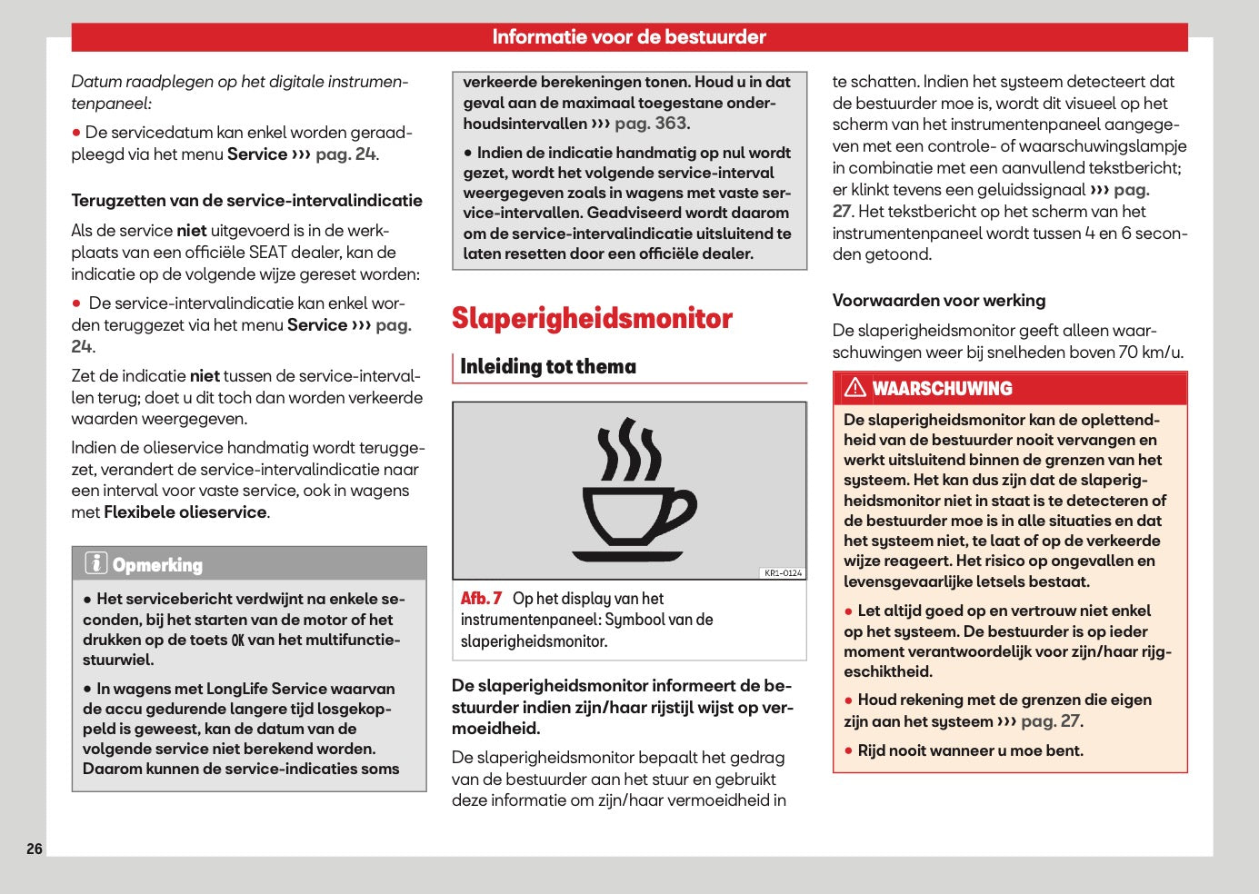 2026 Seat Ateca Owner's Manual | Dutch