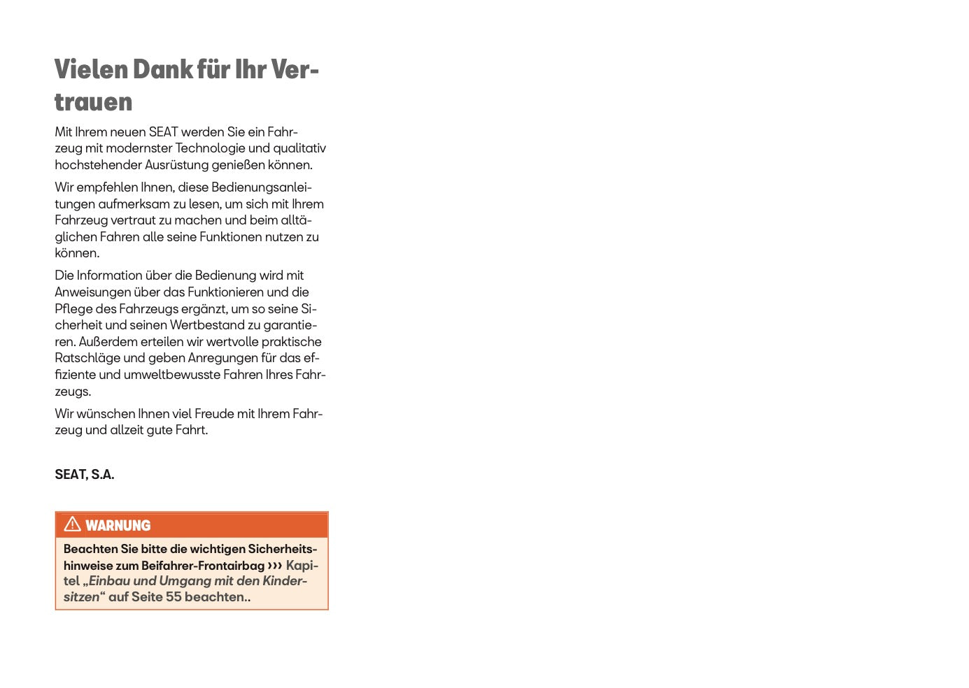 2024 Seat Ibiza Owner's Manual | German
