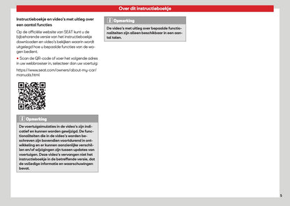 2026 Seat Ibiza Owner's Manual | Dutch