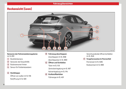 2026 Seat Leon/Leon Sportstourer Owner's Manual | German