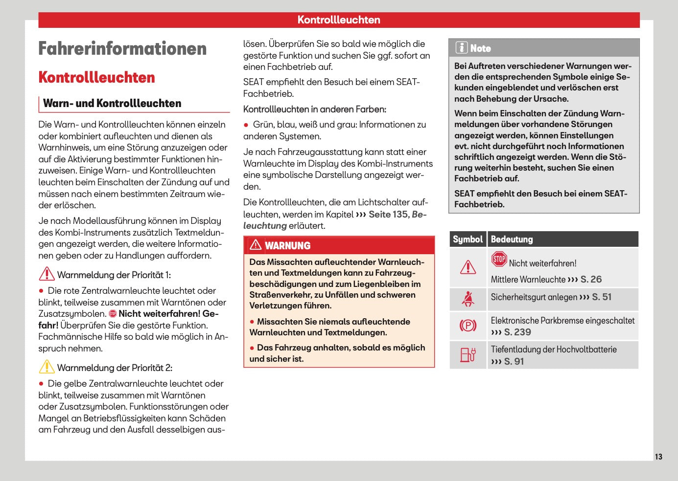 2026 Seat Leon/Leon Sportstourer Owner's Manual | German