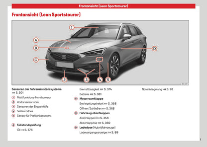 2026 Seat Leon/Leon Sportstourer Owner's Manual | German