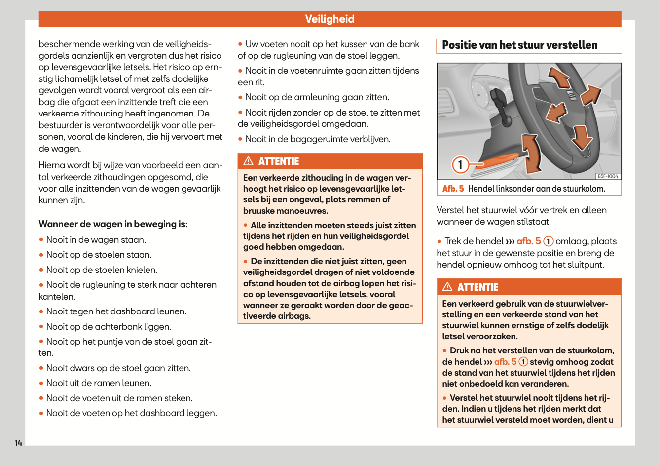 2020 Seat Leon/Leon Sportstourer Owner's Manual | Dutch