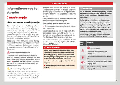 2026 Seat Leon/Leon Sportstourer Owner's Manual | Dutch