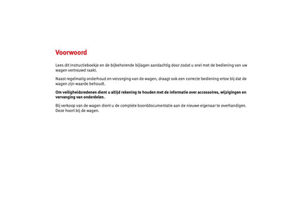 2012 Seat Mii Owner's Manual | Dutch