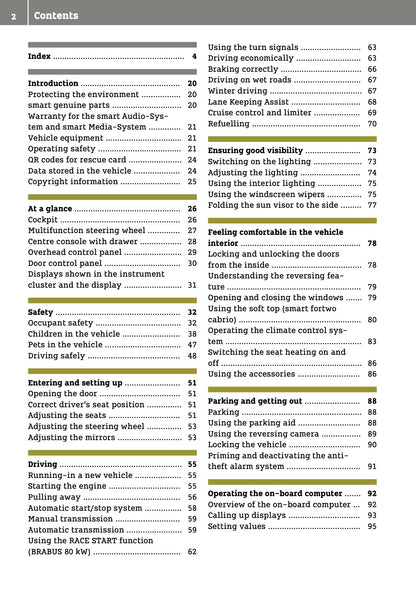 2016-2017 Smart ForTwo Owner's Manual | English